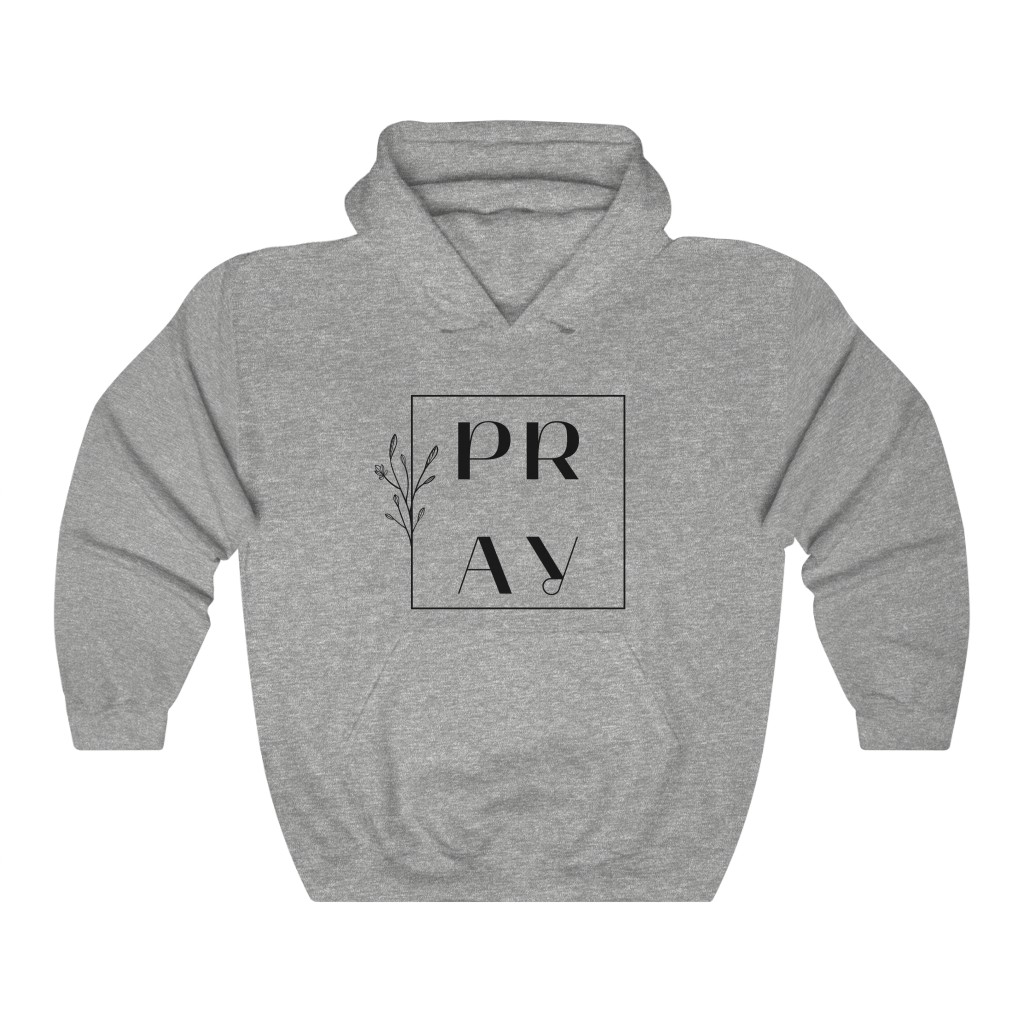 Pray Unisex Heavy Blend™ Hooded Sweatshirt - Image 2